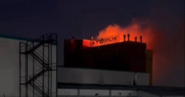 Ankara OSB de korkutan fabrika yangını Ankara Haberleri