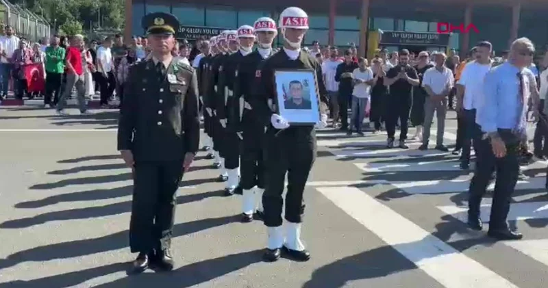 Hatay da şehit olan Semih Erdoğan memleketinde karşılandı