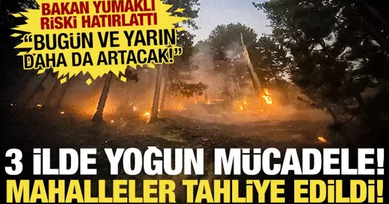 Kütahya da alevler yeniden büyüdü! Ankara dan da haber geldi: Siviller tahliye edildi
