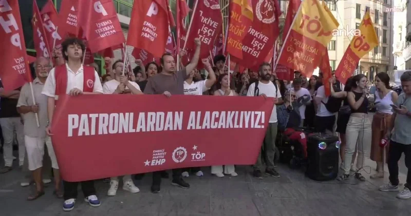 Sol partilerden TÜSİAD önünde eylem! Bizde sabır kalmadı