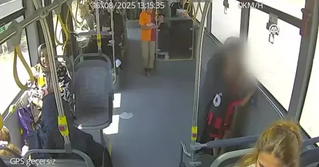 Otobüste fenalaşan sürücünün zamanla yarışı!