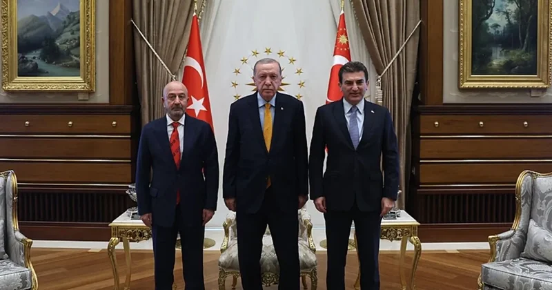 Başkan Erdoğan OYAK Başkanı Aksakallı ve Genel Müdür Yalçıntaş’ı Külliye’de kabul etti