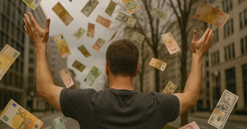 Binlerce banknotu havaya saçtı Sözcü Gazetesi