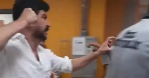 Doktordan hastaya yumruklu müdahale! Saldırı anları böyle kaydedildi