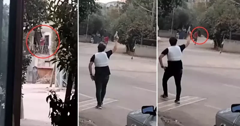 Balkondan havaya ateş açan şüpheli, gözaltına alındı
