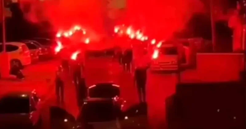 Kız isteme merasiminde meşale yakıp yol kapatan damat adaylarına ceza