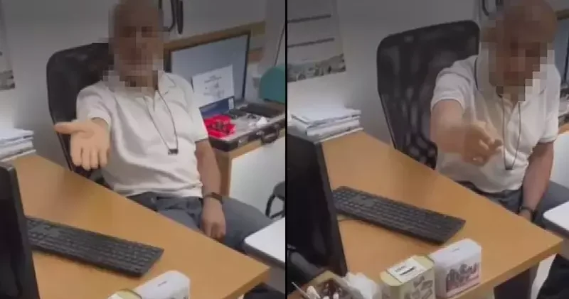 Hastasının kıyafetini açık bulan doktor, muayeneyi reddetti; o anlar kamerada