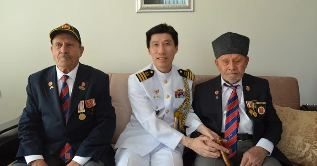 Güney Kore Savunma Ataşesi Lee, Aksaray ın hayattaki tek Kore gazisini ziyaret etti Aksaray Haberleri