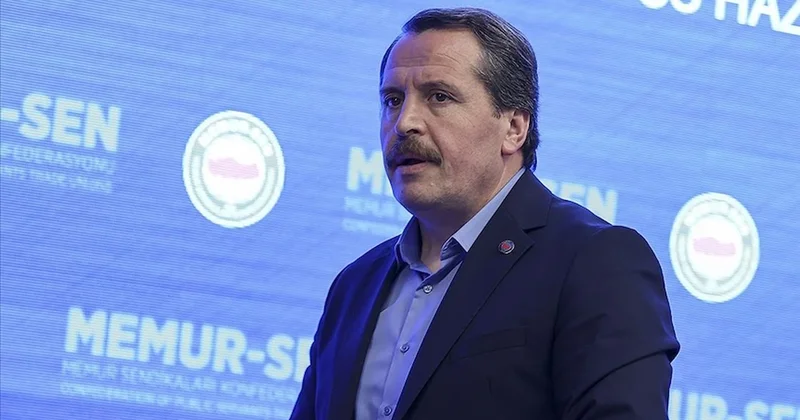 Memur Sen Genel Başkanı, Hazine ve Maliye Bakanlığı önünde açıklama yapıyor Sözcü Gazetesi