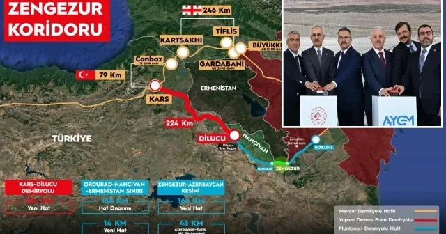 Zengezur Koridoru’nun anahtarı olacak: Türkiye’nin doğusunu uluslararası ticaretin kalbine bağlayacak projeye dev imza Ekonomi Haberleri