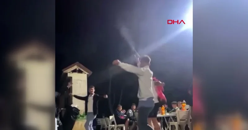 Asker eğlencesinde bilindik manzaralar: Kameralar kaydetti