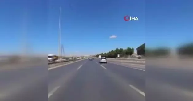 Motosiklet kazası az kalsın diğer sürücüyü öldürüyordu