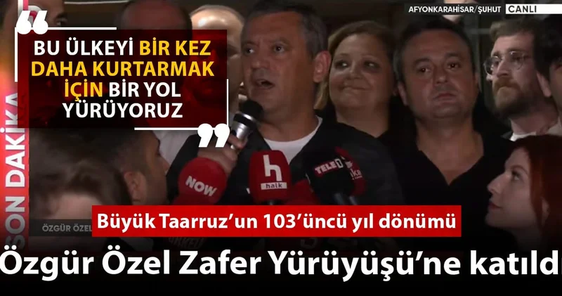 Özgür Özel Büyük Taarruz un 103 üncü yılında Afyon da
