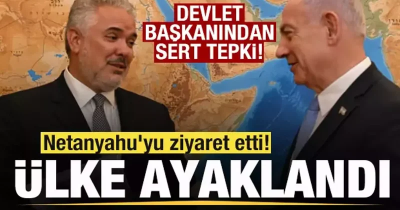 Netanyahu yu ziyaret etti! Ülke ayaklandı! Devlet Başkanından sert tepki: Vicdansızlık