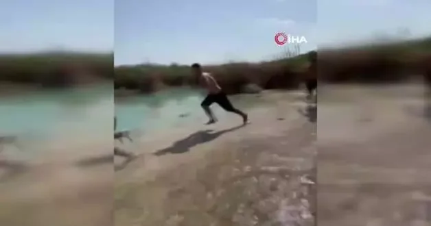 Balıklama atlayış ölüm getirdi! Üzücü anlar arkadaşları tarafından görüntülendi