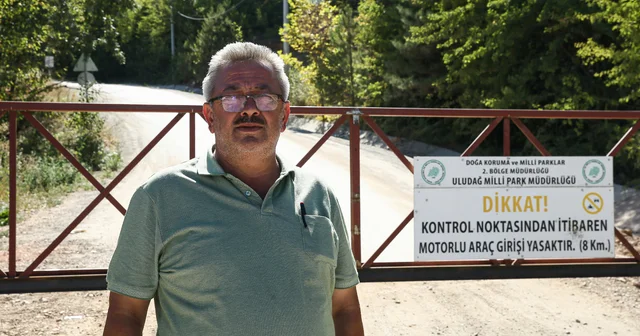 Bursa da bir muhtar ormana izinsiz girişleri engellemek için 3 farklı noktaya bariyer yaptırdı Bursa Haberleri