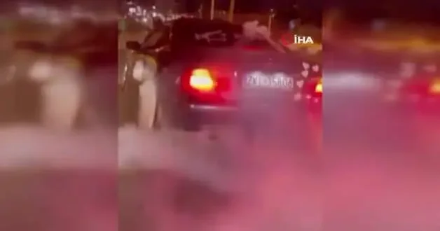 Gelin arabasıyla yapılan eğlence pahalıya patladı! Araç trafikten men edildi