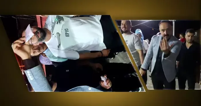 Halayda dron kazası! Para takmak isteyince olanlar oldu: Buradan çıkarılan sonuç düğünde drona para takmayın
