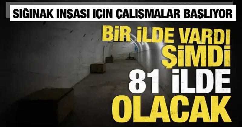 Türkiye de sığınaklar inşa edilecek! TOKİ 81 il için harekete geçti