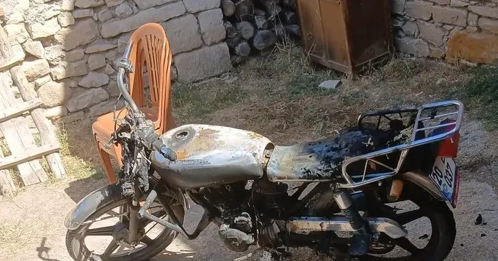 Denizli de motosiklet kundaklandı: Soruşturma başlatıldı