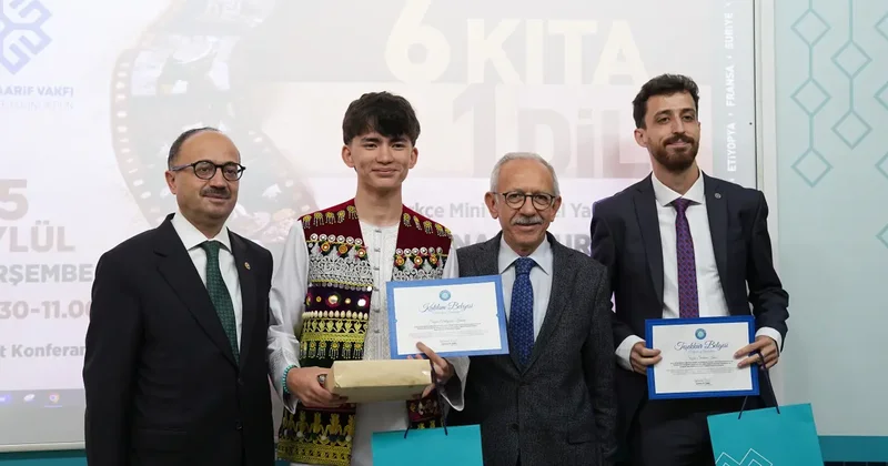 Türkiye Maarif Vakfının 6 Kıta 1 Dil projesinin final programı İstanbul da yapıldı