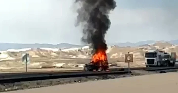 Ankara da feci kaza! TIR ile çarpışan otomobil alev aldı... Sürücü hayatını kaybetti