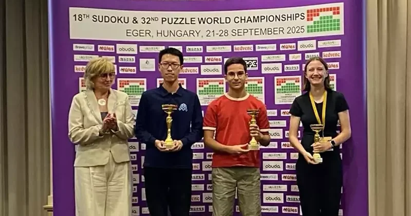 17 yaşındaki Can Erturan, Dünya Sudoku Şampiyonası’nda 2. oldu Spor Haberleri