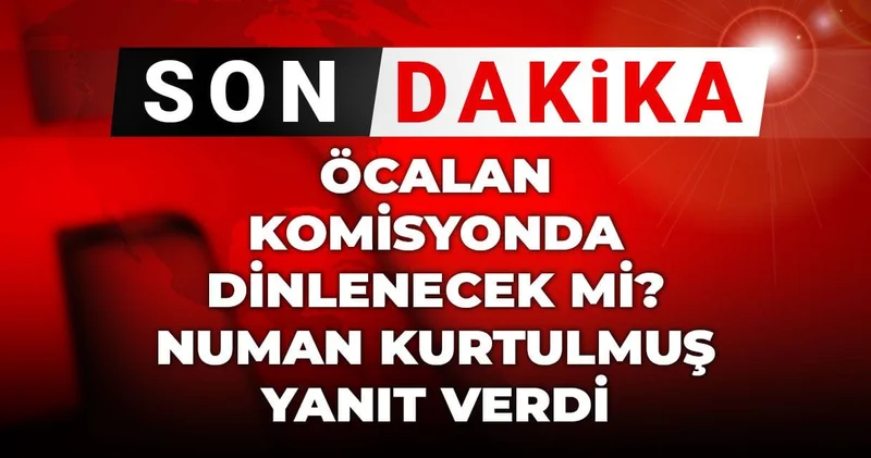 Son dakika Öcalan komisyonda dinlenecek mi? Numan Kurtulmuş yanıt verdi