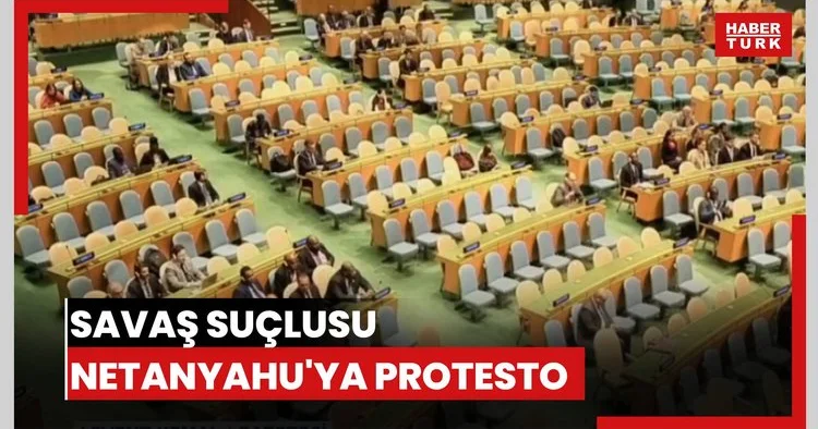Savaş suçlusu Netanyahu ya protesto