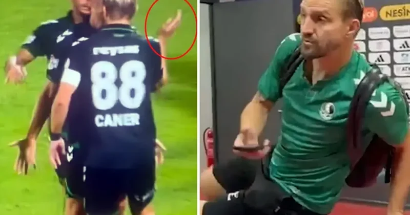 Takım arkadaşını tokatladı! Herkesin özür beklediği Caner in maçtan sonra yaptığına bakın