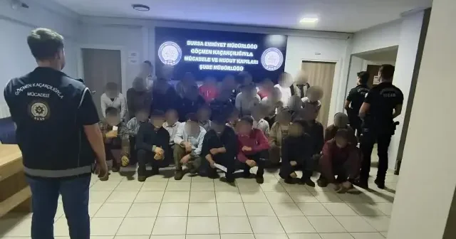Ruhsatsız iş yerine operasyon: Çok sayıda yabancı uyruklu yakalandı Bursa Haberleri