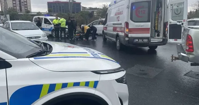 Kapaklı da motosiklet kazası! Sürücü yaralandı