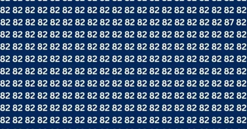 DİKKAT TESTİ Farklı sayıyı 5 saniyede bulan üstün zekalı sayılıyor