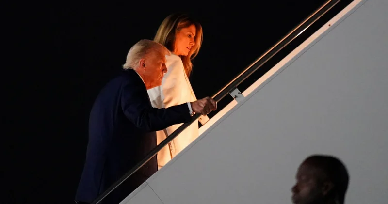 Donald Trump ile eşi Melania nın helikopterde sert biçimde tartışırken görüntülendi