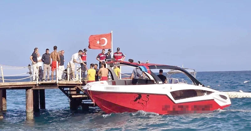 Yüzerken can verdi... Rus turist tekne kurbanı
