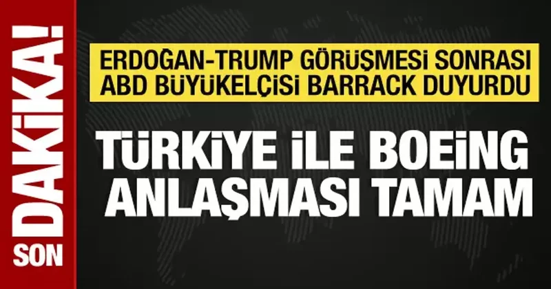 Tom Barrack duyurdu: THY ile Boeing anlaşması tamam