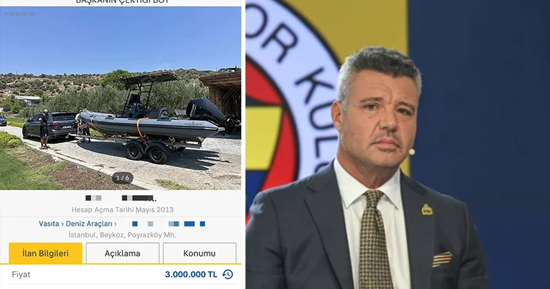 Fenerbahçe Başkanı Sadettin Saran ın çektiği iddia edilen bot satışa çıkarıldı