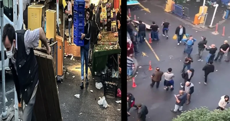 Kavga çıktı: Bayrampaşa Pazarı böyle dağıldı... Sözcü Gazetesi