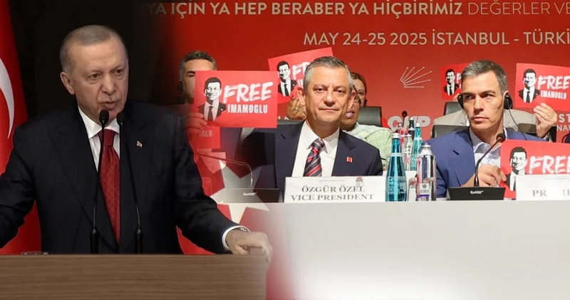 Erdoğan dan Özgür Özel e Pedro Sanchez yanıtı