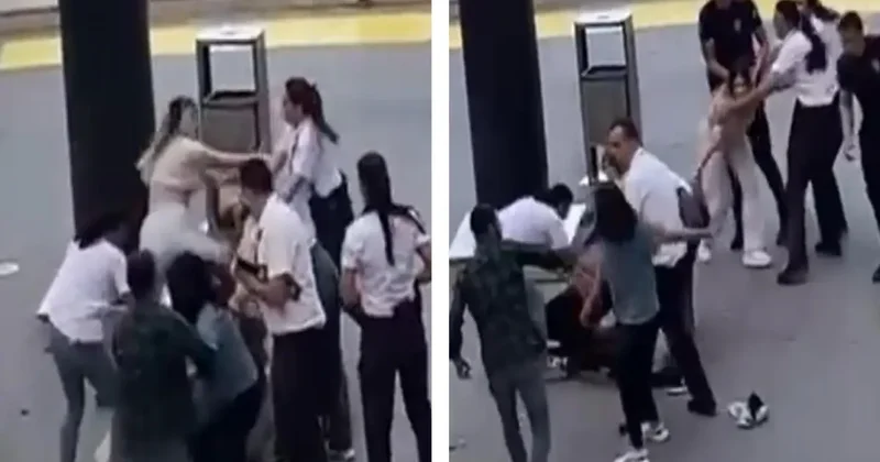 AVM Önünde Kadınlar Arasında Kavga