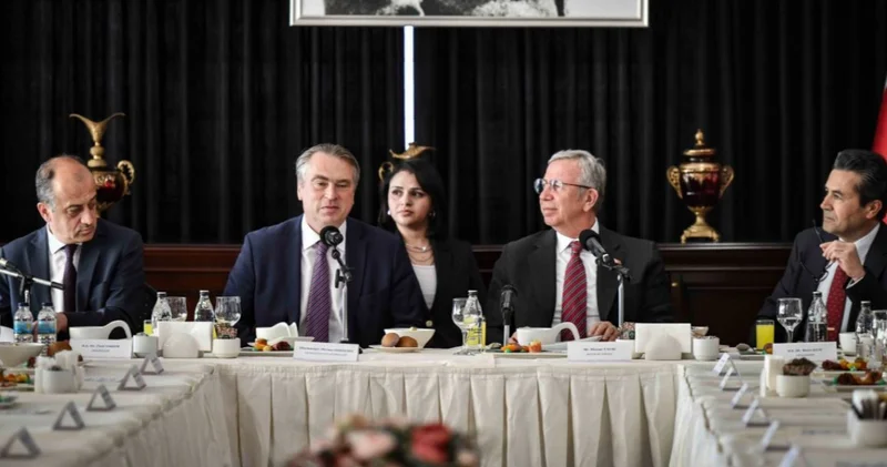 Mansur Yavaş AB Türkiye Delegasyonu Başkanı ile bir araya geldi