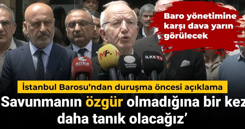 İstanbul Barosu yönetime açılan terör örgütü propagandası davası öncesi açıklama yaptı