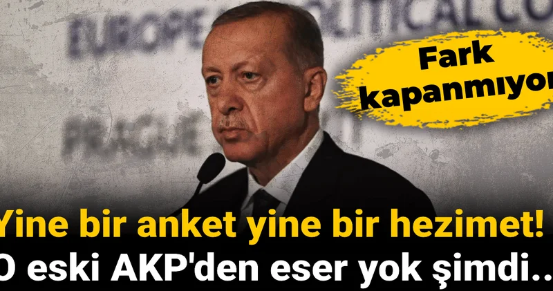 Yine bir anket yine bir hezimet! O eski AKP den eser yok şimdi...