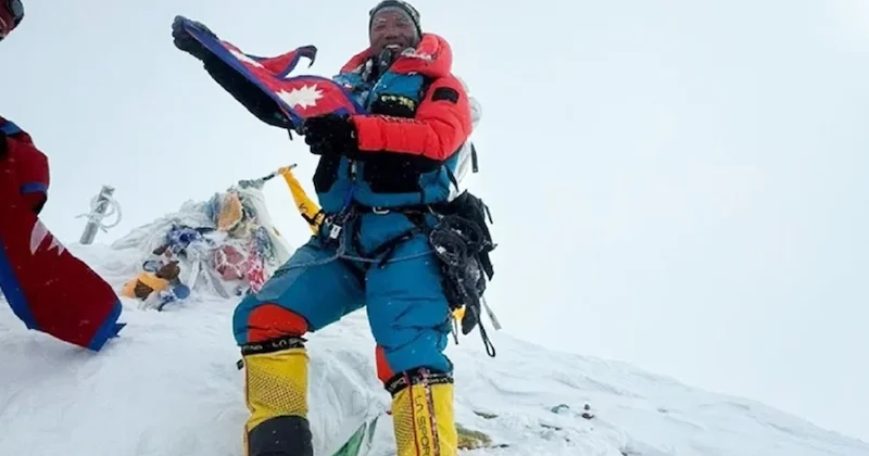 Everest Dağı nın zirvesine en çok çıkan insan oldu Sözcü Gazetesi
