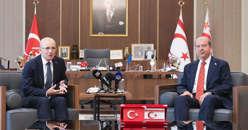 Bakan Şimşek, KKTC Cumhurbaşkanı Tatar ile görüştü