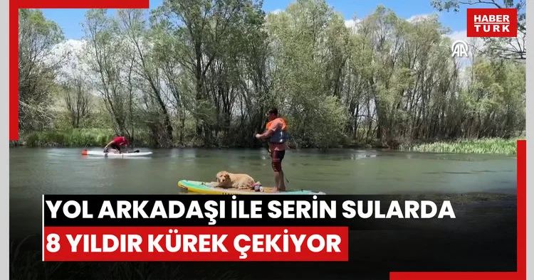 Yol arkadaşı Ateş Bey ile serin sularda 8 yıldır kürek çekiyor