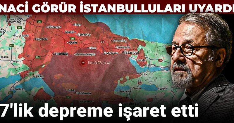 Naci Görür İstanbulluları uyardı: 7 lik depreme işaret etti