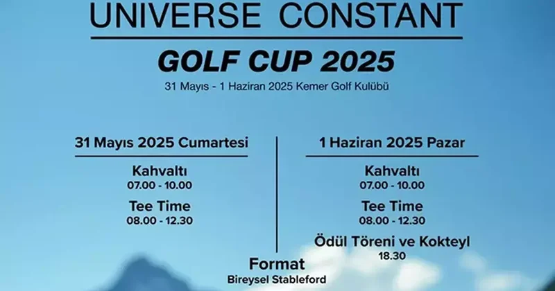 Universe Constant Golf Cup, Kemer Country Club’da başlıyor Spor Haberleri