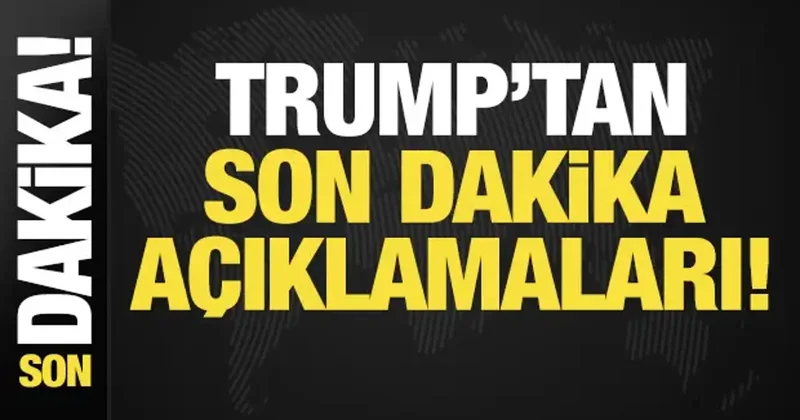 Trump tan flaş açıklamalar: İran artık geri dönemez! Doğumla vatandaşlıkta son durum...