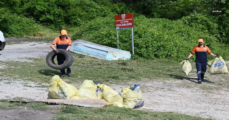 İstanbul un barajlarından tonlarca pislik çıktı